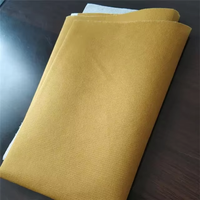 Nouvelle conception de semelle intérieure élégante en tissu non tissé noir RPET, tissu polyester non tissé Stitchbond pour doublure de chaussures
