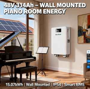Batterie solaire 48V 314Ah 15kWh pour système de stockage d'énergie, montage mural avec roues - Product Image 1