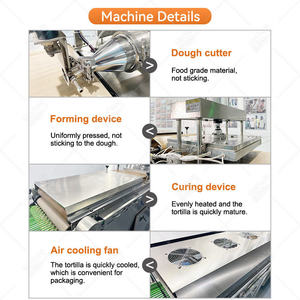 สายการผลิตขนมปังตอร์ติญ่าแบบอัตโนมัติเต็มรูปแบบ เครื่องทำแป้งตอร์ติญ่าสำหรับอุตสาหกรรม เครื่องทำแป้งตอติญ่าสำหรับทำทาโก้และเวิร์ป - Product Image 6