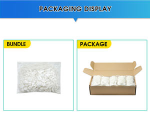 ป้ายพลาสติกติดป้ายทรงสี่เหลี่ยมสีขาวสำหรับเสื้อผ้า - Product Image 6