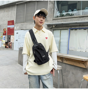 Casual Sports Zipper Backpack with Water Cup Pocket High-quality Teenagers Waterproof Multifunction Sling Bag China - Product Image 6