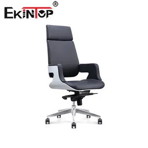 Ekintop kursi putar kantor ergonomis eksekutif mewah dan kursi kantor kulit kualitas tinggi dapat diatur