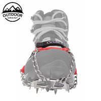 Les plus populaires en 2021/2022 : Crampons à glace antidérapants en silicone/TPR à 13 dents pour l'extérieur