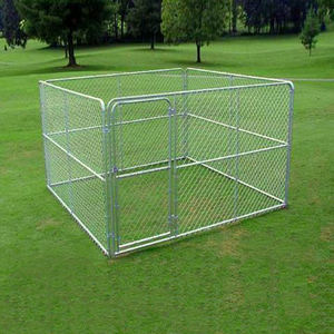 Boru ve çelik gümüş 10 'x 10' X 6 modüler zincir bağlantı köpek kulübesi - Product Image 5