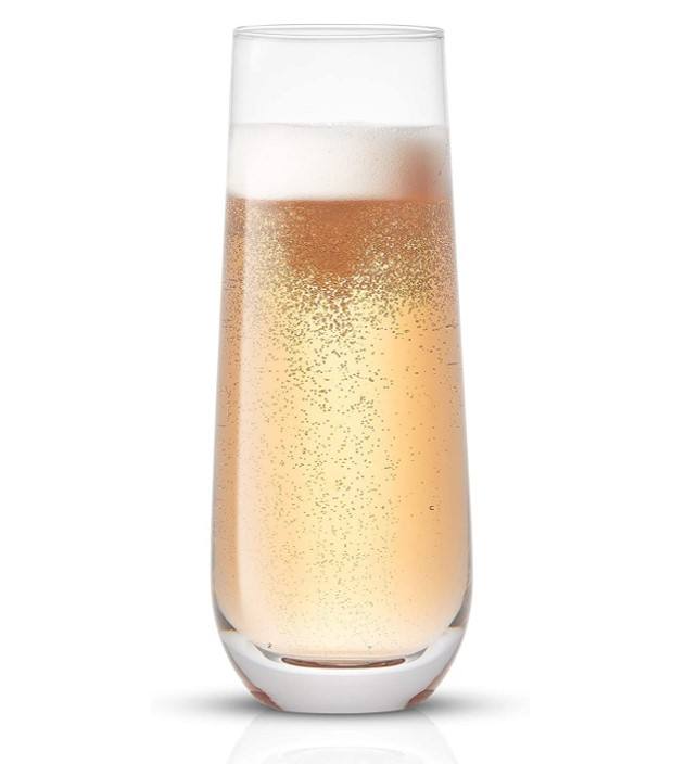 champagne glass without stem OEM logo or color drinking glass cup