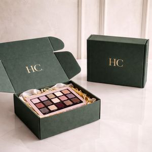 Boîte d'expédition pour fards à paupières, boîte d'expédition en carton ondulé, boîte d'expédition en carton ondulé E B Flute, boîte d'expédition découpée, emballage personnalisé imprimé - Product Image 1