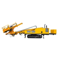 Foreuse de stabilisation de talus par clouage automatique du sol avec banc horizontal, alimentée au diesel