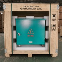 Boîtier de distribution à synchronisation automatique 380V 400V Triphasé 5 fils Précision classe 0.5 pour Générateur Diesel et Raccordement au Réseau IP54