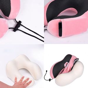 Ys151 Airplane U-Shaped Foldable Cervical Neck <b>Pillow</b> Adjustable Foam Travel 3 in 1 Wash Shape <b>Memory</b> - Product Image 4