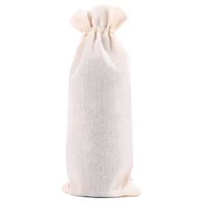 Finestra trasparente sacchetto di caramelle regalo di iuta in tela di iuta con coulisse, gioielli sacchetti di imballaggio per festa di nozze decorazione di iuta sacchetto regalo/