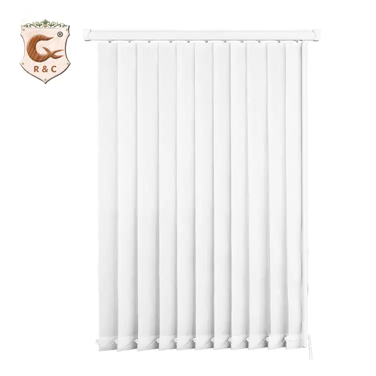 R&C Chinese Supplier PVC Venetian Blinds, Home Curtain Track Components Vertical Blinds/