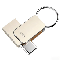 Nouvelle clé USB 3.0 Type-C en métal, multi-capacités, étanche, portable, pour usage personnel et professionnel, garantie de 2 ans