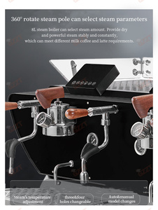 Đa chức năng màn hình cảm ứng hiển thị lập trình Heavy Duty 3 nhóm 15L thương mại cafe bán tự động Máy pha cà phê Espresso - Product Image 3