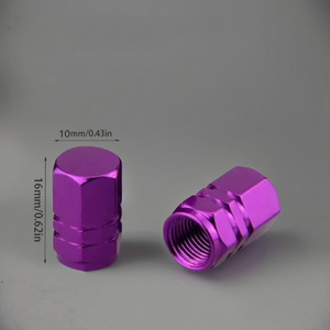 Capuchons de valve de vélo en alliage d'aluminium colorés, hexagonaux, protection anti-poussière pour tige de valve de pneu de vélo, accessoires de cyclisme - Product Image 2
