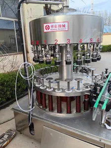 מכונת מילוי מיץ פירות יין חלב סויה מכונות כיסוי מוצר יעיל