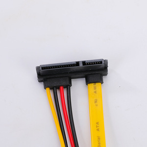 Sata Data <b>Cable</b> 7 15 Pin Right Angle Connector Copper Wire <b>For</b> <b>Computer</b> Hard Drive Connection - Product Image 4