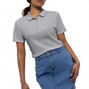 T-shirt pour femme 100% coton, anti-plis, respirant, séchage rapide, décontracté, confortable, coupe ajustée, manches courtes, uni, 180g, élégant - Product Image 4