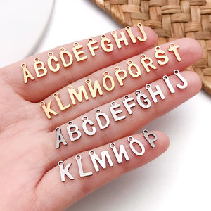 Alphabet-Buchstaben-Anhänger für Schmuckherstellung, 1mm, Edelstahl Gold Silber Anhänger, <span class=keywords><strong>104</strong></span> Stile - Product Image 4