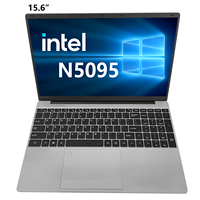 Laptop 15.6 Pollici con Win 11, Intel Celeron N5095 Quad Core, 16GB DDR5, 512GB SSD, Display FHD IPS, Lettore di Impronte Digitali, Wi-Fi 5, Portatile per Business