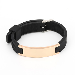 Bracelets en silicone magnétiques ioniques DIY, style européen et américain, pour l'équilibre énergétique puissant, bracelets de sport, vente en gros - Product Image 6
