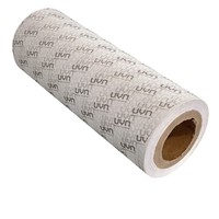 Papel Kraft Estampado Personalizado al por Mayor WELLSPRING, Rollo de Papel Artístico con Logotipo Impreso, Papel Blanco con Relieve para Impresión y Envoltura