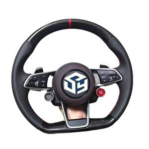 Volante de Fibra de Carbono Forjado para Audi A4 B9 A5 A3 S4 S5 RS4 RS5 2017 2018 2019 2020 2021 <span class=keywords><strong>2022</strong></span> - Product Image 1
