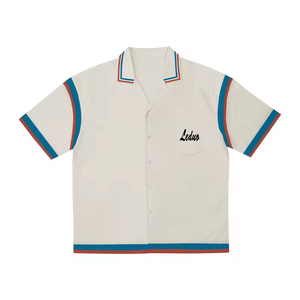 Top Quality Custom Summer Pure Cotton Patchwork With Contrasting Pockets Splicing Color Contrast Short Sleeved <strong>Shirts</strong> for Men - Product Image 1
