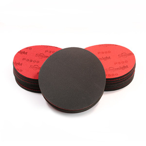 Disque de ponçage en éponge personnalisé en usine, 6 pouces, 150 mm, disque abrasif à crochet et boucle, papier abrasif pour le polissage - Product Image 2