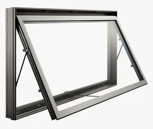 Hot sale Factory price aluminum crank awning window top hung heat insulated sound proof aluminium awning window aluminum