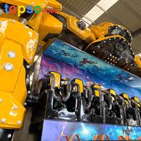 Manège mobile pliable pour 16 personnes, thème Transformers Bumblebee, avec remorque
