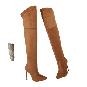 CSB44 di <span class=keywords><strong>Grandi</strong></span> dimensioni sexy sopra il ginocchio stivali da <span class=keywords><strong>donna</strong></span> stretch <span class=keywords><strong>scarpe</strong></span> - Product Image 4