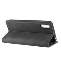 Coque de téléphone portable en cuir pour Xiaomi, étui à rabat avec support de cartes, en TPU, rouge, avec riz, 9A