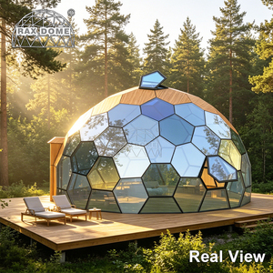 RAXDOME <span class=keywords><strong>Tenda</strong></span> a Cupola <span class=keywords><strong>in</strong></span> Vetro Modulare Prefabbricata 7M con Soppalco per Resort Familiare <span class=keywords><strong>in</strong></span> <span class=keywords><strong>Montagna</strong></span> - Product Image 2