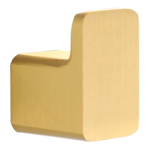 Perforated Black Coat <b>Hook</b> Iron Brushed Gold Clothes <b>Hook</b> Wall Mounted Bathroom <b>Tools</b> Modern Single <b>Hook</b> - Product Image 1