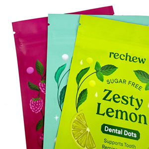 กระเป๋าไมลลาร์ผิวมันรอยฉีกอลูมิเนียมฟอยล์เกรดอาหารแสตมป์ร้อนกันความชื้น100ชิ้นกระเป๋าซิปด้านบนสำหรับเครื่องสำอาง - Product Image 3