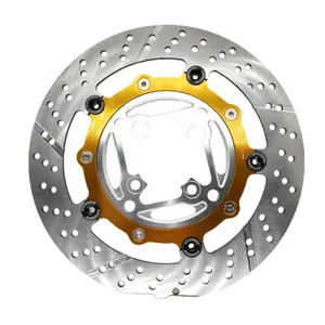 Fabricante OEM 260mm CNC T6061 T7075 liga de alumínio anodizado cor Motocicleta freio a disco dianteiro peças pastilhas de rotor