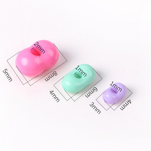 Wholesale <b>Acrylic</b> Solid Color Macaron Color Peanut <b>Beads</b> for DIY Jewelry Making Accessories - Product Image 5