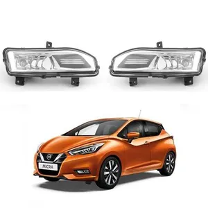 Driving lamp body kit for nissan march micra 2017 2018 micra fog light roadrage IV 2012 2016 auto parts replacement for