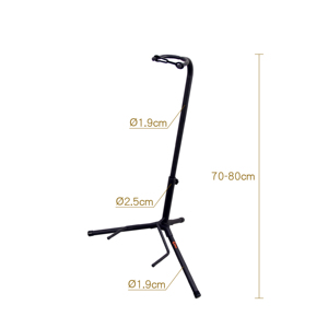 Support de guitare en métal durable K-701B-1 à double écran et rangement avec support de manche - Product Image 3