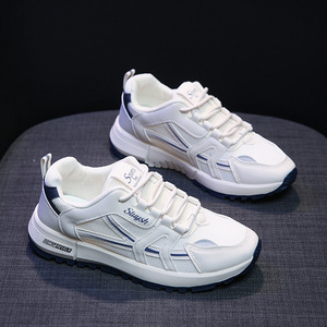 Nuevos Zapatos de <span class=keywords><strong>Mujer</strong></span> a la Moda con Suela Gruesa Antideslizante 2024 Transpirables Estilo Universitario Casuales Deportivos tipo Zapatillas para <span class=keywords><strong>Mujer</strong></span> - Product Image 5