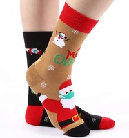 Chaussettes de Noël amusantes en gros, chaussettes de Noël assorties pour hommes et femmes, chaussettes de Noël originales en coton