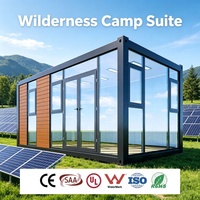 Casa Modular Desmontable para Acampar, Preparada para Energía Solar Fuera de la Red, con Vidrio de Baja Emisividad para Glamping en la Naturaleza, Alquiler para Sitios Turísticos