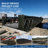 Paneles de Puente Bailey con Certificación ASTM, Acero Q355B, Puente Modular de Acero para Proyectos de Cadena de Suministro Global