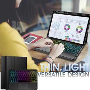 Touchpad-Tastaturhülle für Xiaomi Redmi Pad 2 Pro 12,1 Zoll 2025 Regenbogen-Hintergrundbeleuchtung Abnehmbare Trackpad-Abdeckung mit Stifthalter - Product Image 6