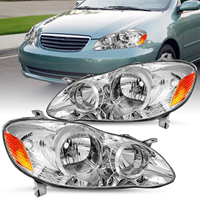 Adecuado para Toyota Corolla 2003-2008, conjunto frontal de la pantalla de iluminación del faro delantero.