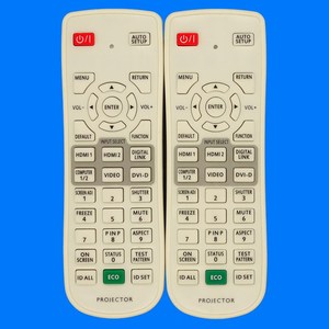 คริสตัลลูกปัดโปรเจคเตอร์รีโมทคอนโทรล YK-0862 สำหรับพานาโซนิค PT-FW530 PT-FX500 สีขาว 14.5x4.8x2.6 ซม. - Product Image 1