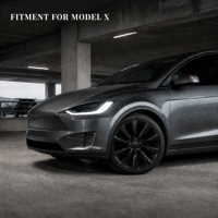 Jantes de voiture en aluminium forgé noir satiné de 20 pouces, haute qualité, légères, 5x120, adaptées à la Tesla Model X