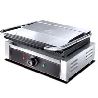 Grill électrique compact, presse à panini avec interrupteur marche/arrêt pour la préparation de petits déjeuners et de sandwichs dans les petits cafés