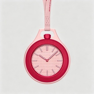Prix de gros Montre de luxe personnalisée de créateur, pendentif montre à quartz multicolore tendance avec bracelet en cuir pour cadeau - Product Image 2
