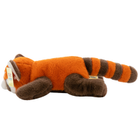 Peluche mignonne Raton Laveur et Panda Rouge, Coussin long en forme de Raton Laveur, Animal en peluche, Coussin de corps, Peluches douces Kawaii, Compagnon de nuit